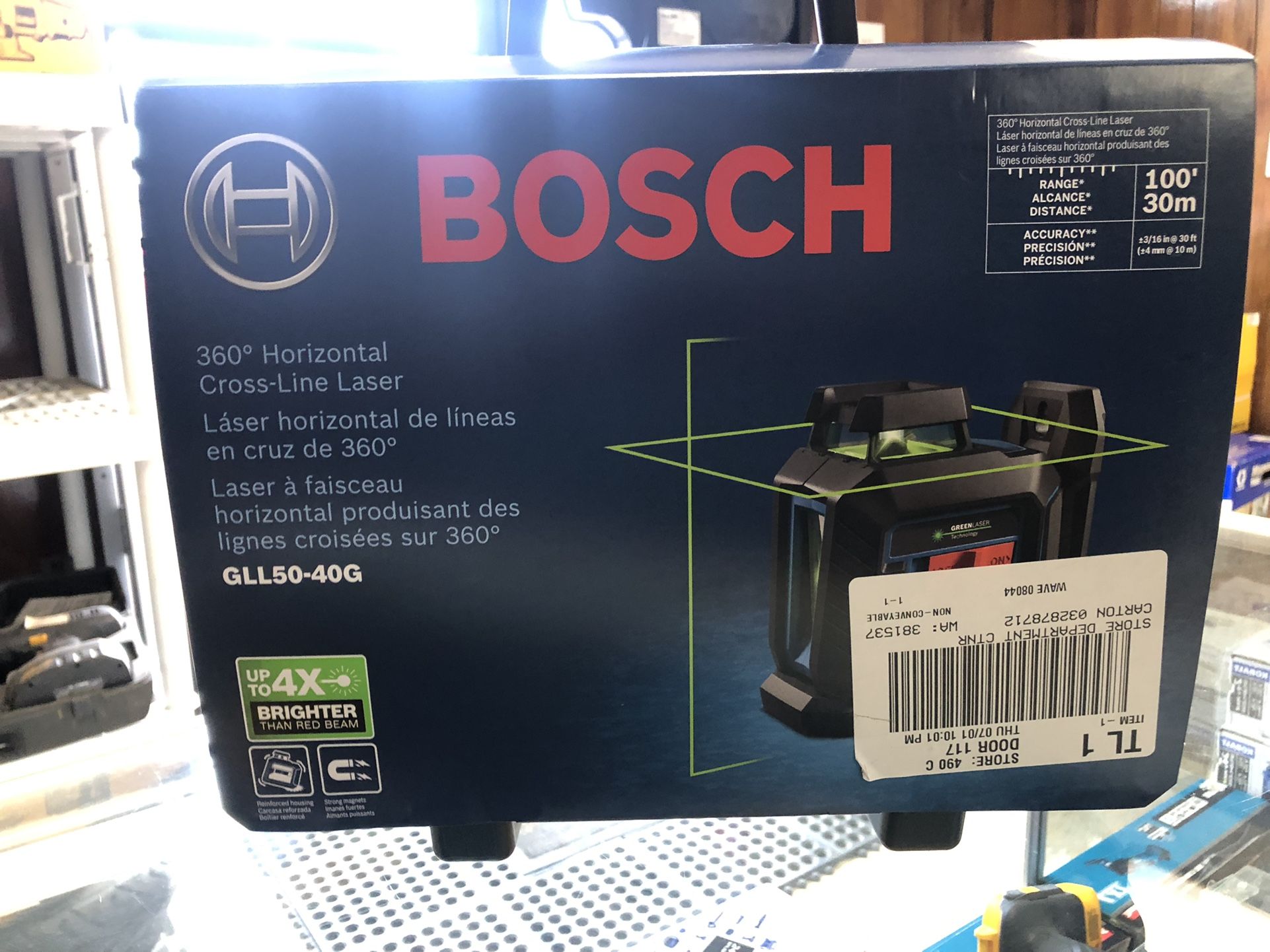 Bosch Cross Line Laser GLL50-40G