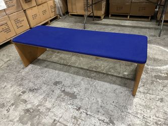 Bernhardt Wooden office Bench (Blue)