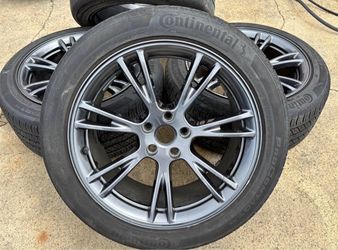 FREE DELIVERY OEM 2025 Tesla Model Y Wheel Gemini Charcoal Rim CONTINENTAL TIRE 45-50% 255/45r19
