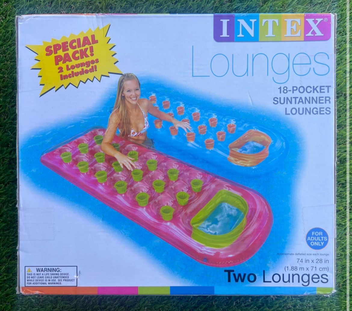 Pool Lounges Floaties 18 Pocket Suntanner