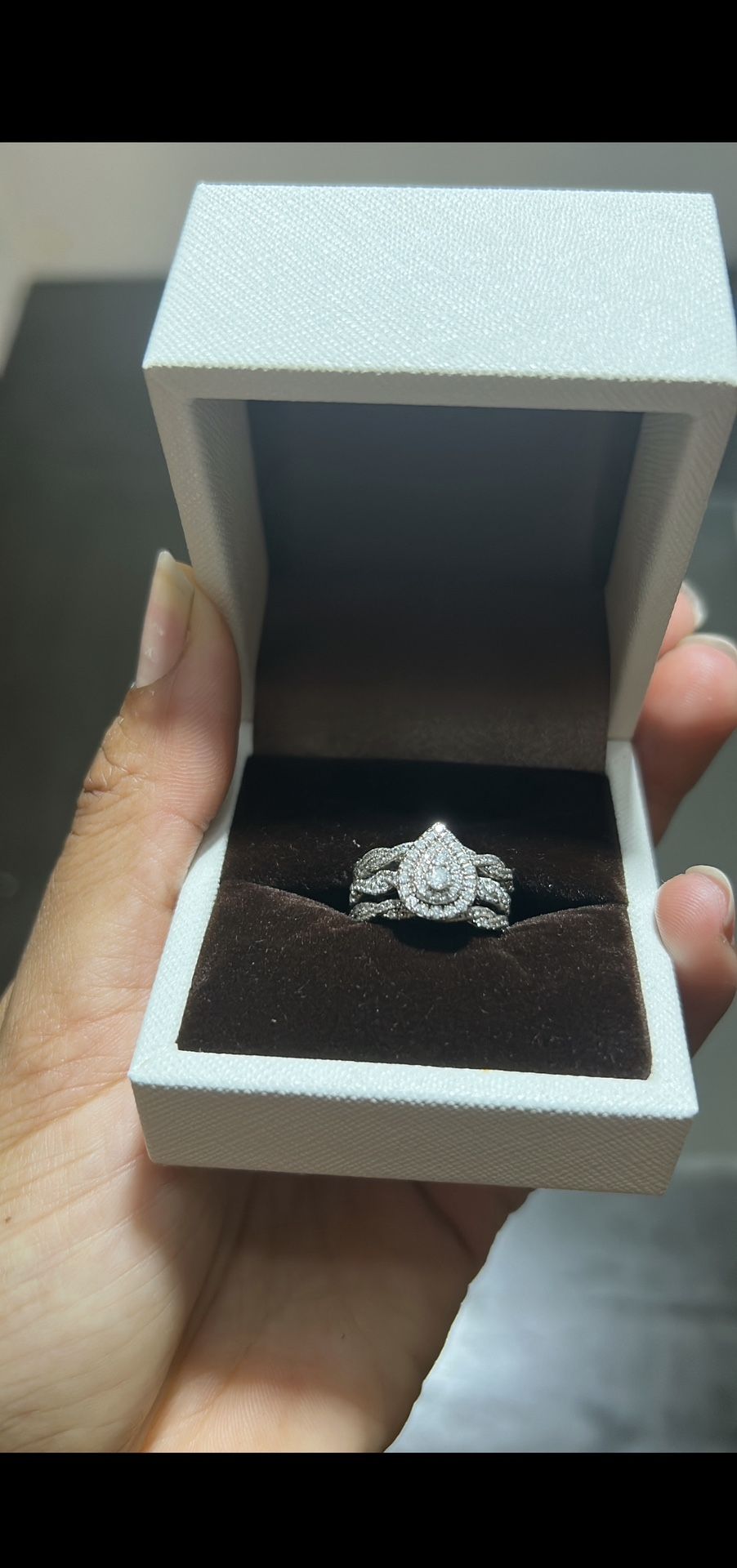 Diamond Engagement Ring Set Size 6.5