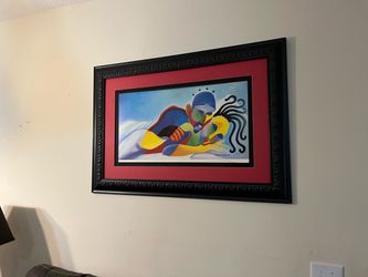 Framed Abstract Figurative Art Print