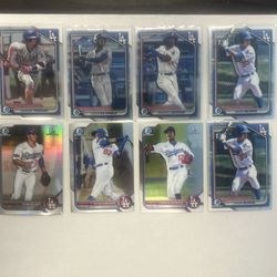 Dodgers bowman chrome lot