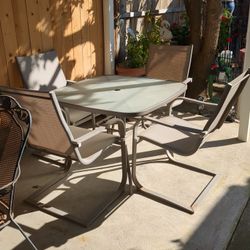 Patio Table And Four Chairs
