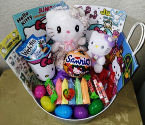Hello kitty Easter Basket. ( Pick up in Modesto)