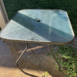 Glass Top Table