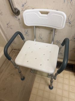 Guardian Shower / Bath Chair with Back and adjustable Arm Rests