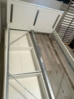 IKEA Malm Queen bed frame with drawers and upgraded slats