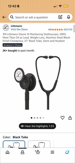 3M Littmann Classic III Monitoring Stethoscope