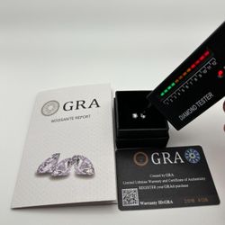 Moissanite Earrings 1CTW