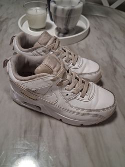 Nike Air Max 90 White Leather Sneakers