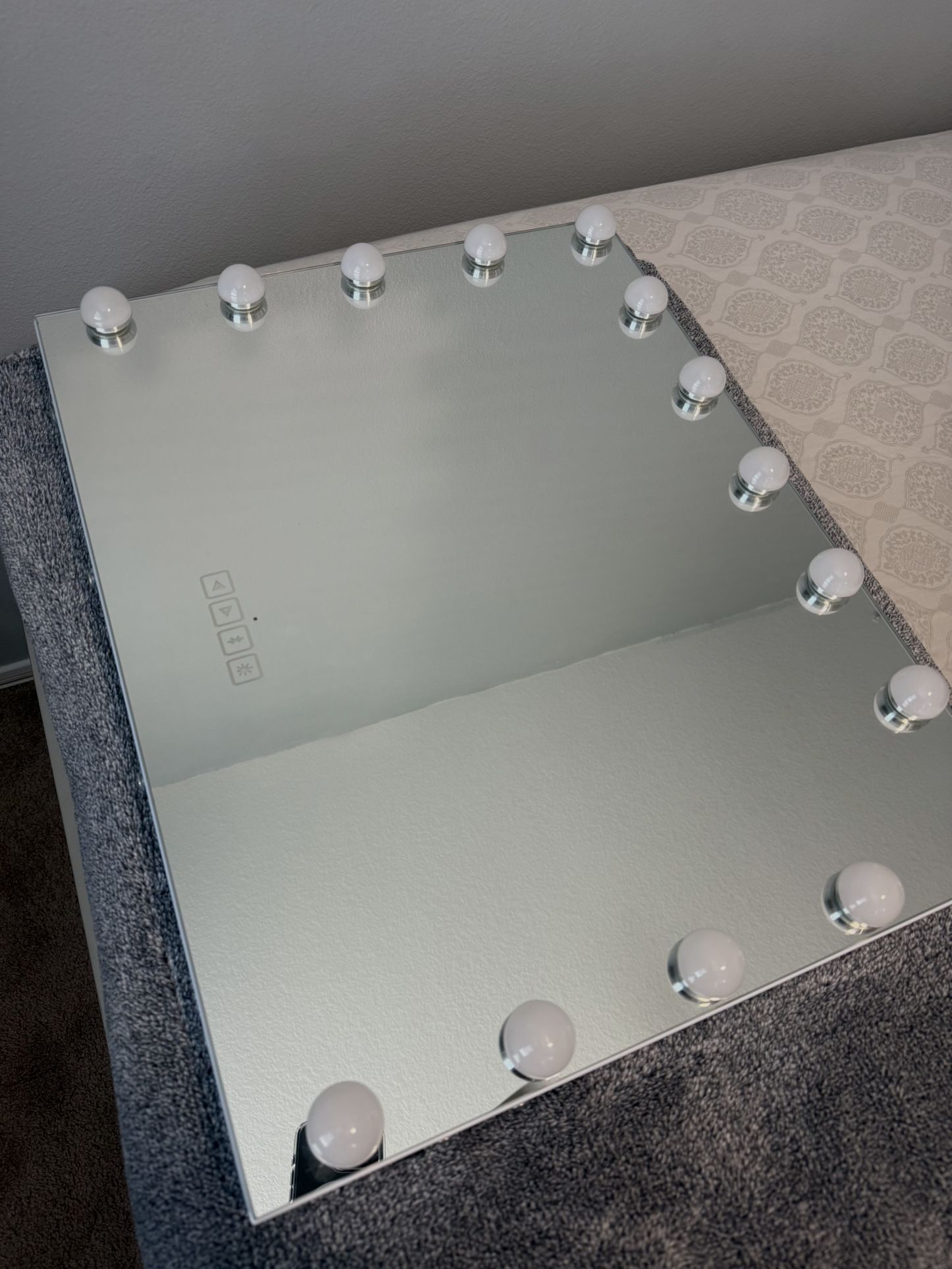 White Vanity Mirror