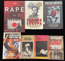 WWII History Book Lot (7): Hiroshima, Hitler, Bismarck, Holocaust