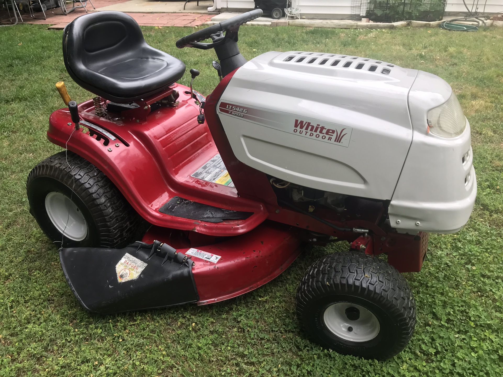 White Outdoor Lawn Tractor