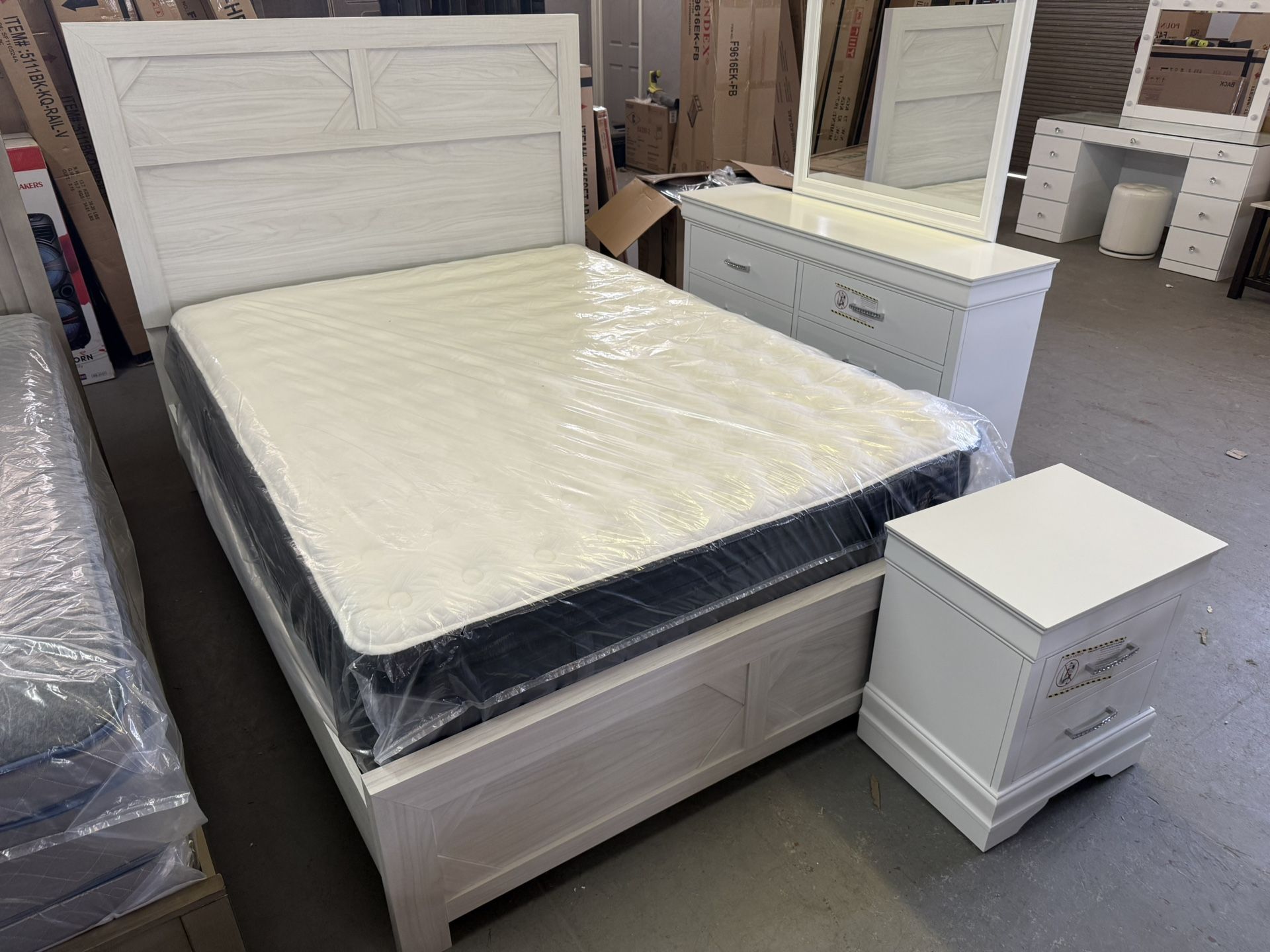 Queen Bed And Mattress