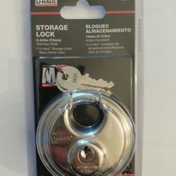 U Haul Stainless Steel Storage Lock 2 3/4