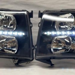 07 to 13 Chevrolet Silverado LED Headlight Luces Micas Calaveras faros Focos Luz Light
