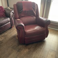 Red Leather Recliner