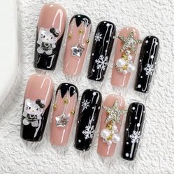 Acrylic Christmas press on nails