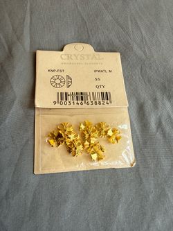 Vintage Swarovski Elements Gold Settings Deadstock Craft / Nail Art Supplies