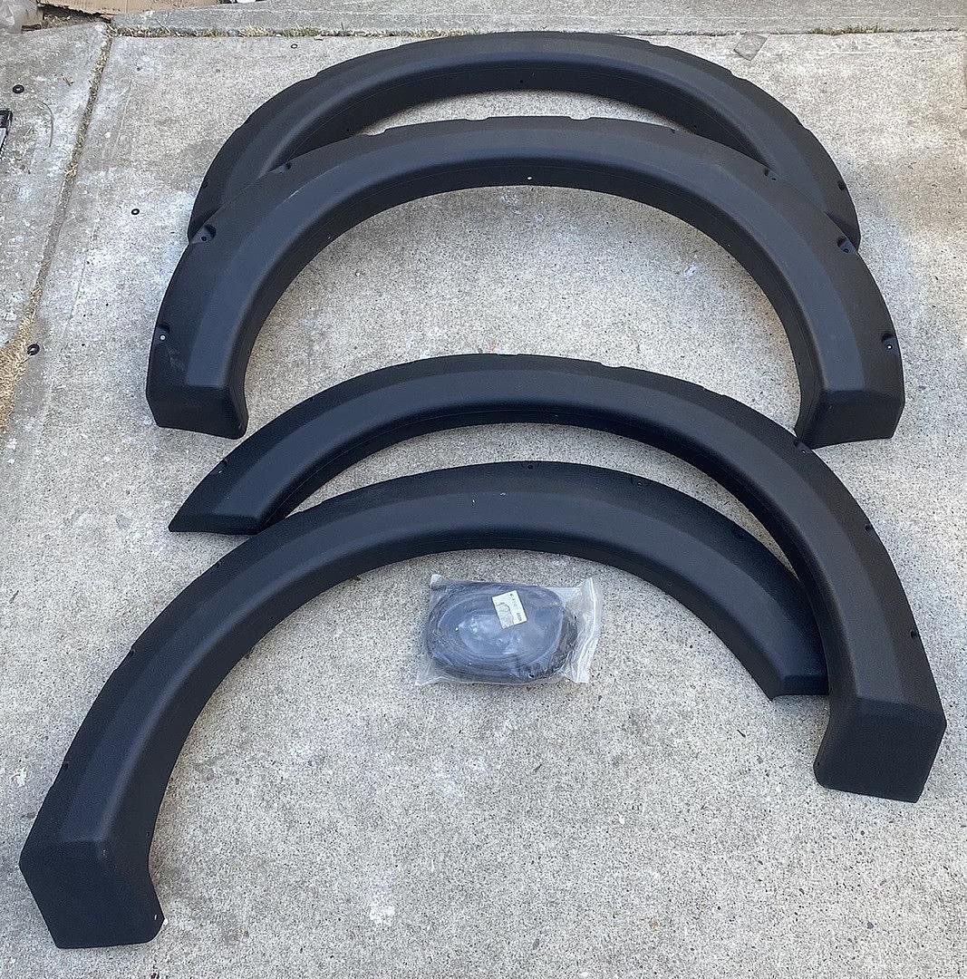 [04-08] [Ford F-150] Pocket-Riveted Style Side Fender Wheel Flares black 4 Piece