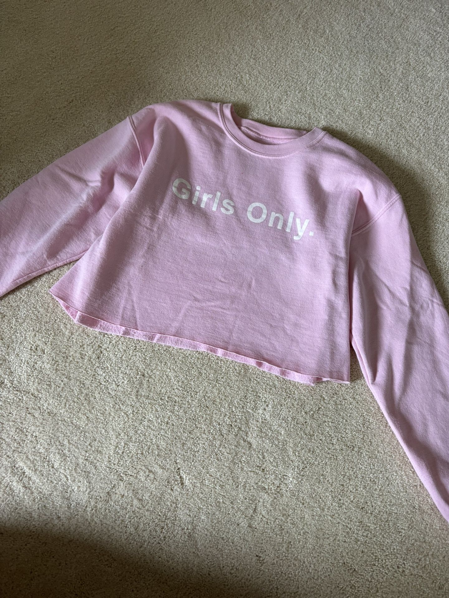 Women’s Pink Sweatshirt Girls Only Size Medium