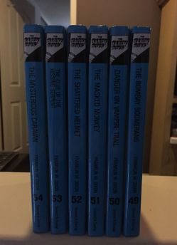 Hardy Boys hard cover set of six books volumes 49-54