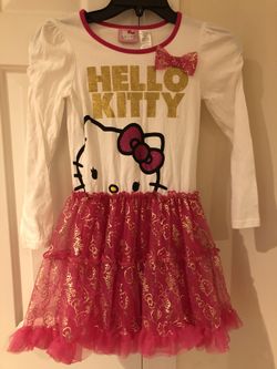 Hello Kitty Tutu Dress Girl Sz 7-8