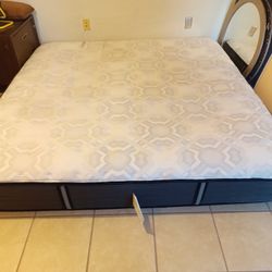 Used Sealy King Mattress And Box Spring 