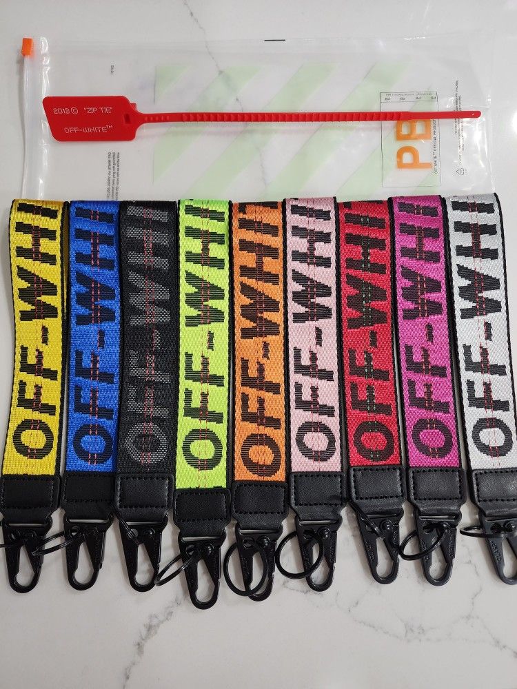 Off White Keychain Lanyard