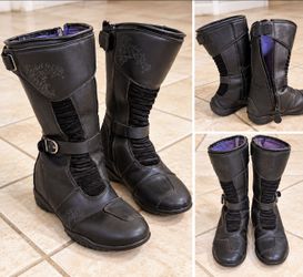 Joe Rocket Women’s Motorcycle Riding Boots – Size 9