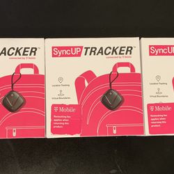 3 T-Mobile SyncUp Trackers with GPS 