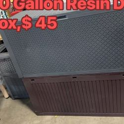 90 Gallon Resin Deck Box, Weatherproof Outdoor Storage Box for Patio, Garden, Pool, and Yard, Lockable Waterproof Bin for Tools, Cushions, and Accesso