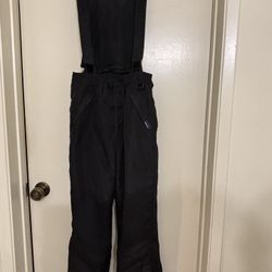 LLBean Waterproof insulated Kid’s black snow bib/pants