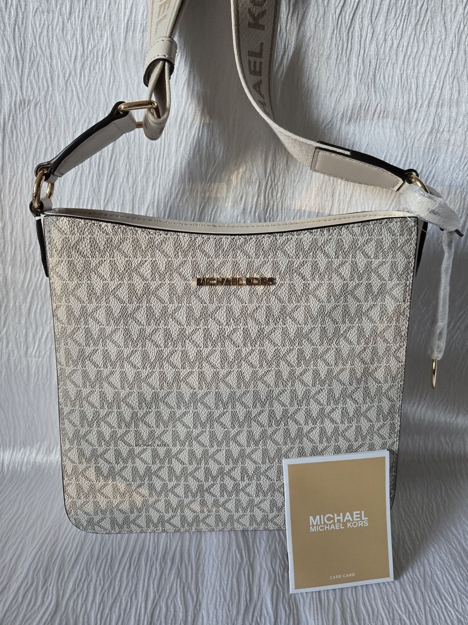 Michael Kors Jet Set Travel Small Signature Logo Messenger Bag
