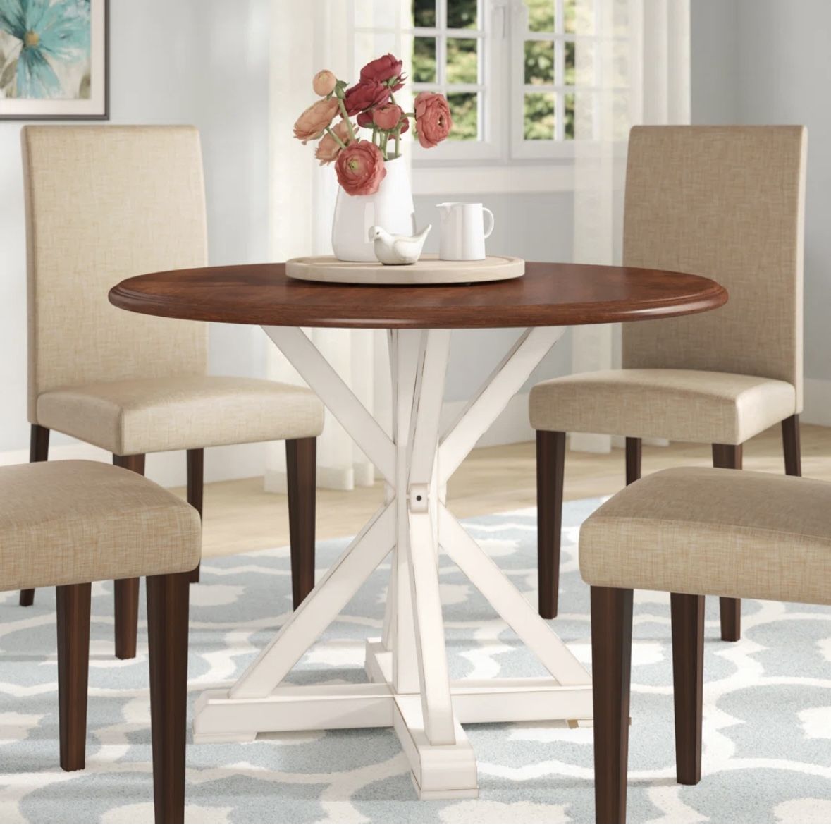 Round Dining Room Kitchen Table