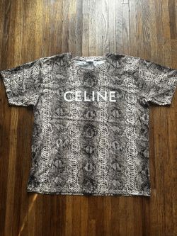CELINE T SHIRT - SNAKESKIN