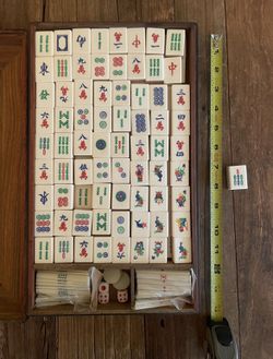 Antique 1920s Bone and Bamboo Chinese mahjong set for Sale in Lake Oswego,  OR - OfferUp