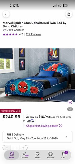 Spider-Man Twin bed.