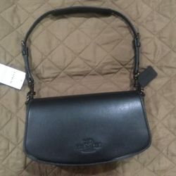 NWT COACH Andrea Black Shoulder Bag