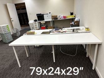 Ikea Long Table Desk X2
