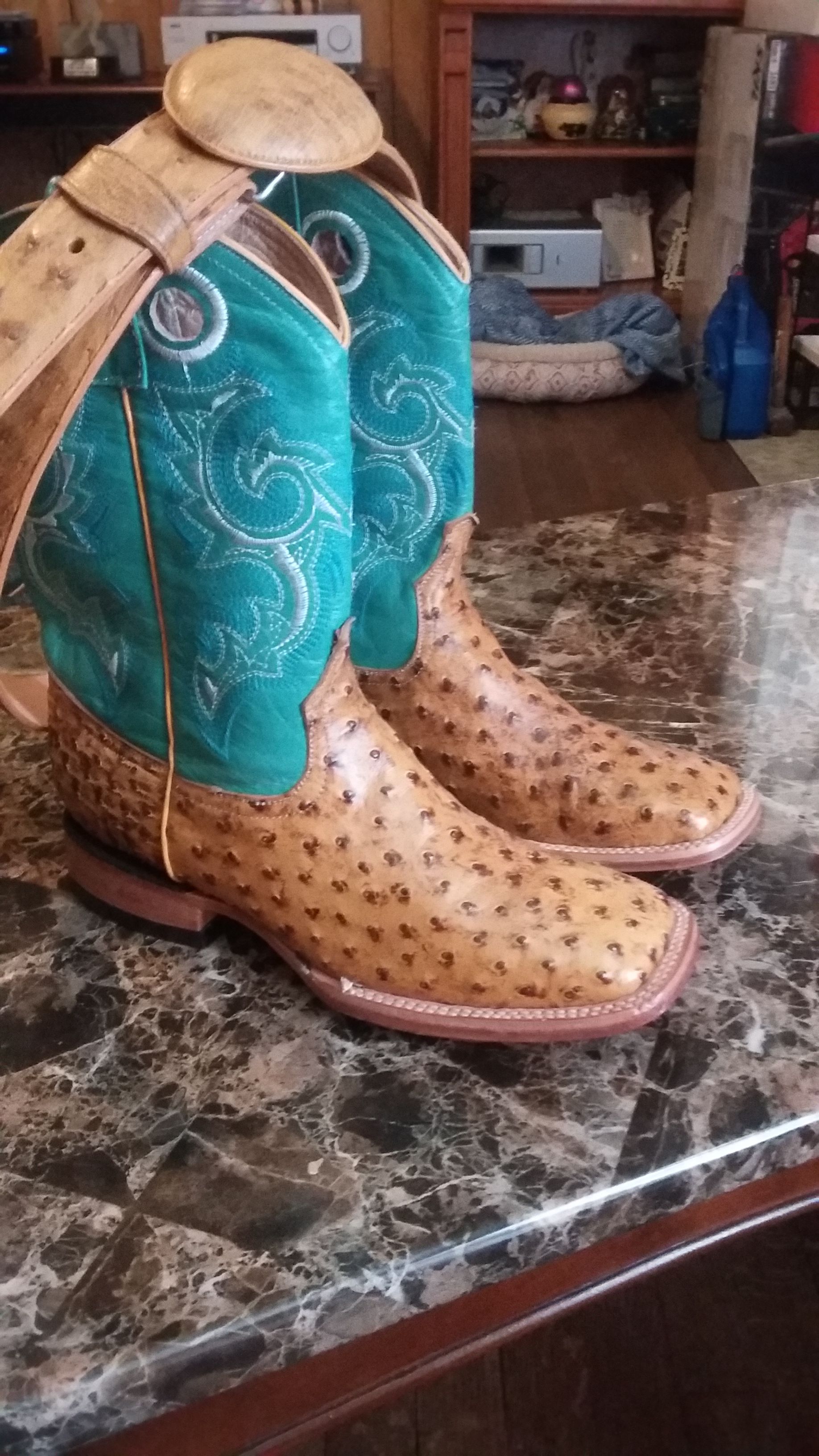 botas avestruz originales size 8...9..