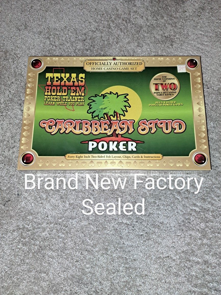 Brand New Factory Sealed Home Casino Game Set