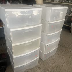 PLASTIC CONTAINERS DRAWERS DRESSER STORAGE 5.99 Each