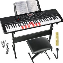 Keyboard Piano 61 Key Electric Piano Keyboard for Beginners/Professional,
