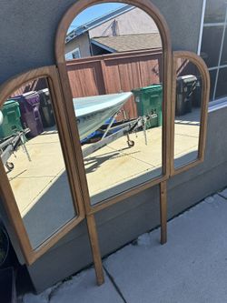 Tri Fold Vanity Mirror Or Headboard