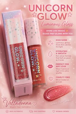 Unicorn lipgloss glitter