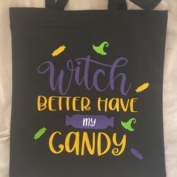 Handmade Halloween Tote Bags