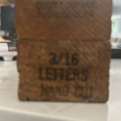 3/16 Metal Letters Die