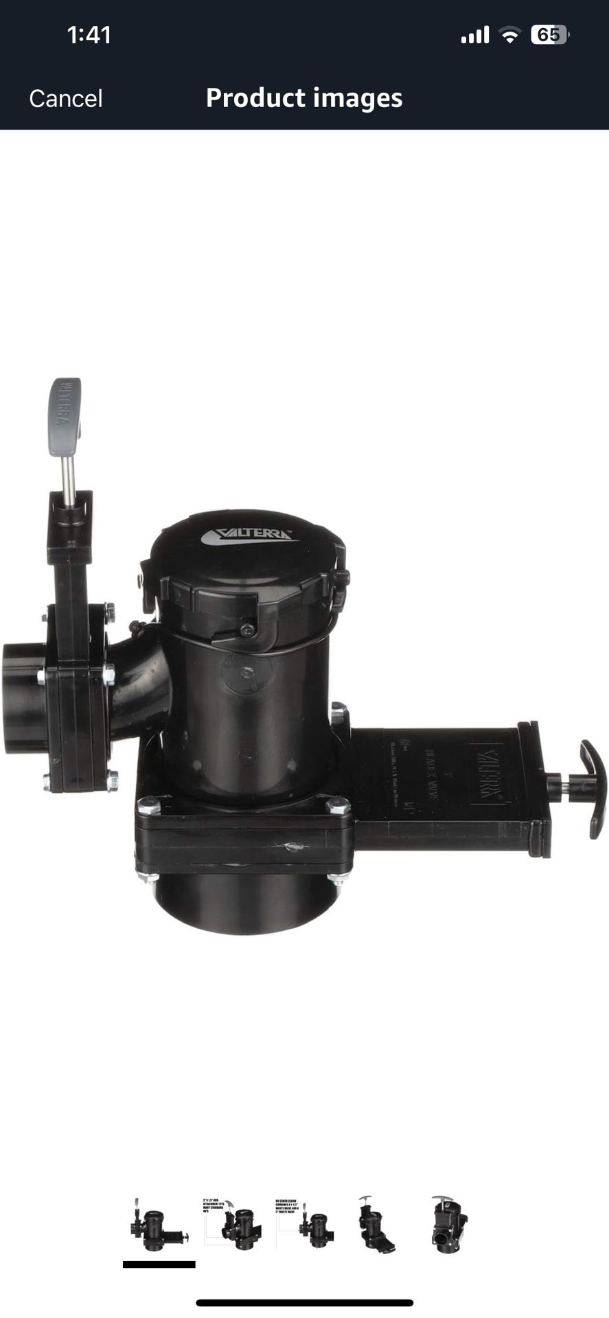 Valterra San Tee Double Rotating Valve, Mess-Free Waste Valve for RV's, Campers, Trailers, 3" x 1.5" Hub